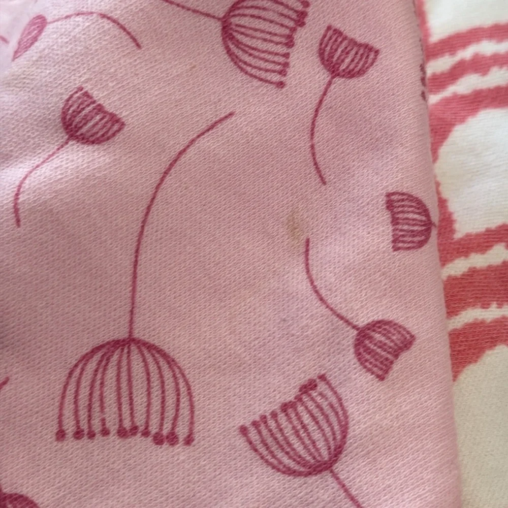 NWT Adorable Pink Baby Bandana Bibs Trio Adjustable 100% Cotton Floral Stripe